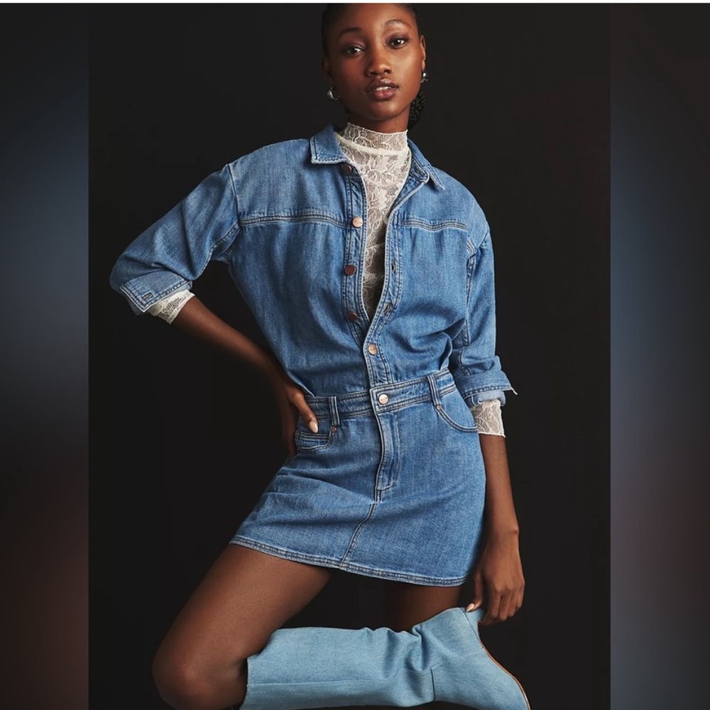 Anthropology denim dress